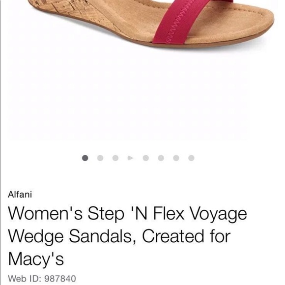 Alfani Women's Step 'N Flex Voyage Wedge Sandals, Macy's Espadrilles size 5 - Picture 8 of 16